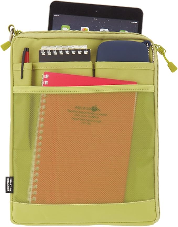 LIHIT LAB Laptop Sleeve, Water & Stain Repellent, Vertical for Backpack, 7.9" x 10.2", Navy (A7682-11)