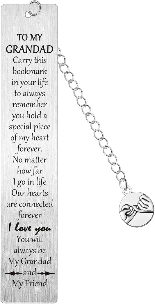 Grandad Bookmark for Fathers Day Christmas Grandad Gift from Grandchildren Birthday Gifts for Grandad Grandpa Best Gifts I Love You Grandfather Presents from Granddaughter Grandson