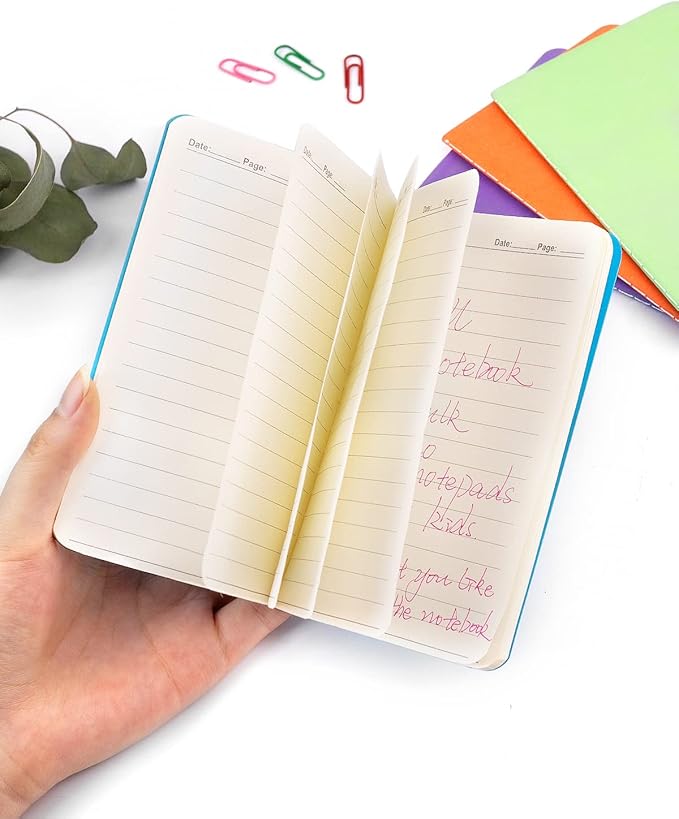 Small Lined Notepads Bulk 36 Pack Mini Pocket Notebooks Journal Set Colorful Cover Notebooks for Kids 3.5 x 5.5 Inches, 30 Sheets/60 Pages