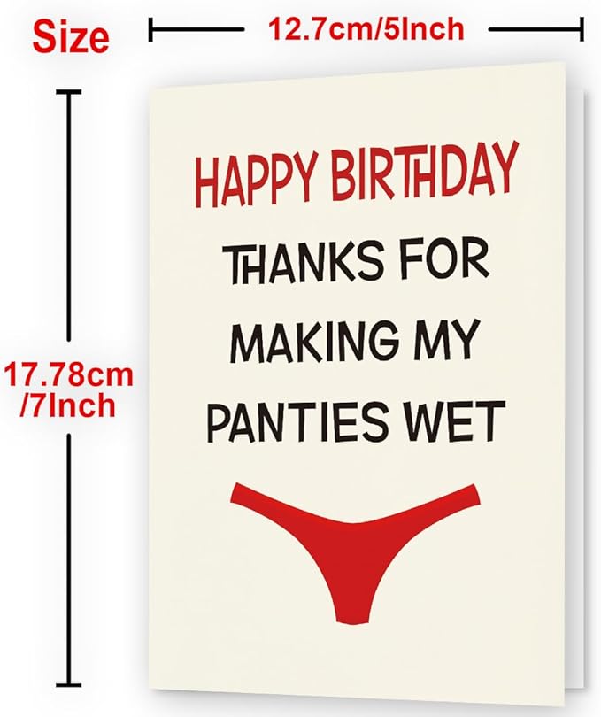 Humorous Birthday Card for Men, Husband, Boyfriend, and Him | Happy Birthday Gifts & Decorations for Men