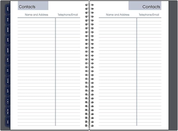AT-A-GLANCE 2025 Planner, Weekly & Monthly, 5" x 8", Small, DayMinder, Gray (GC2000725)