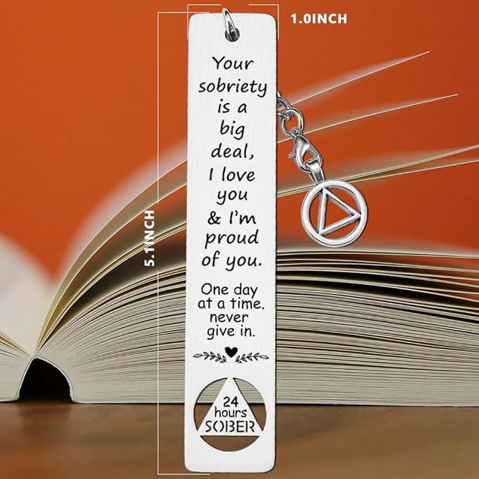 24 Hours Sober Gifts for Men, Sobriety Gift for Men Women, Sober Recovery Alcoholics Recovering Gift, Sober Gifts for Loved One in Recovery, 24 Hours Sober Anniversary gift-DB20