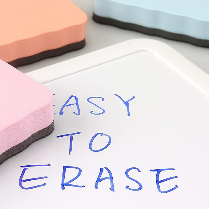 Tamaki Magnetic Whiteboard Eraser, Dry Eraser Board Erasers, Dry Erasers for White Board, Whiteboard Erasers for Kids Classroom, 6 Colors (6 Pack, Pastel Wavy)
