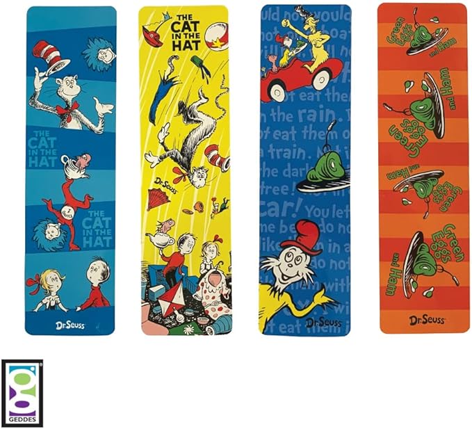 Raymond Geddes 66869 Dr Seuss Assorted Bookmarks For Kids (Pack of 50)