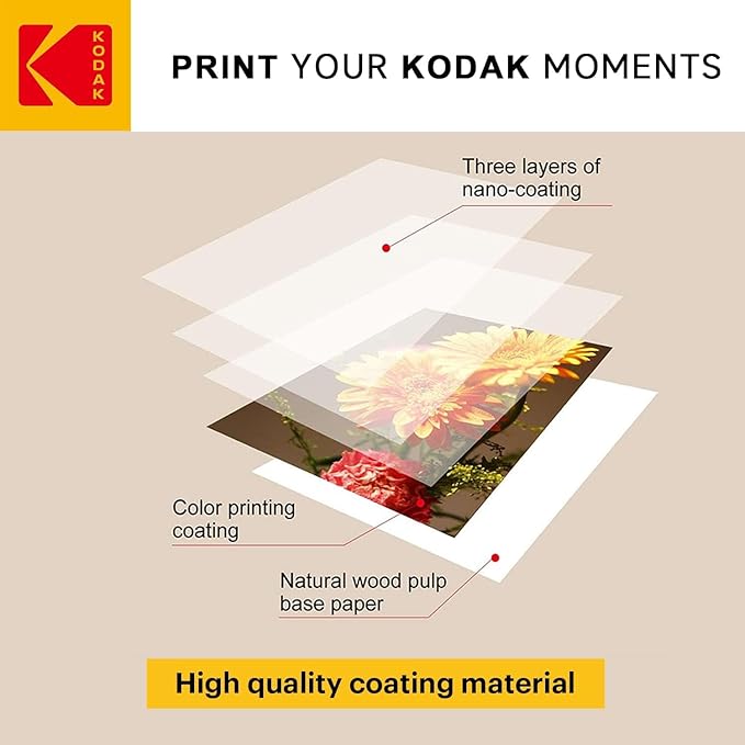 KODAK Picture Paper Vivid 4"x6", 100 count, 66lb-230g/m2 weight, 11.9 mil thickness, Vivid color picture paper- **THIS PRODUCT IS NOT COMPATIBLE WITH THE KODAK DOCK PRINTER**"