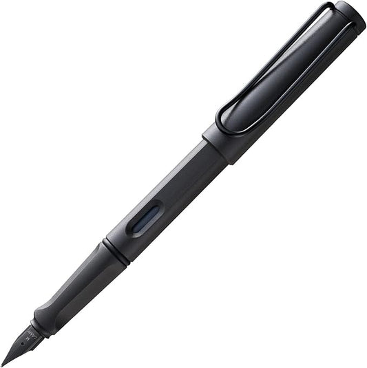LAMY safari umbra - Fountain Pen with ergonomic grip & polished steel nib in size F - ideal for any Writing & Calligraphy - including LAMY T 10 blue cartridge - Right-Handed