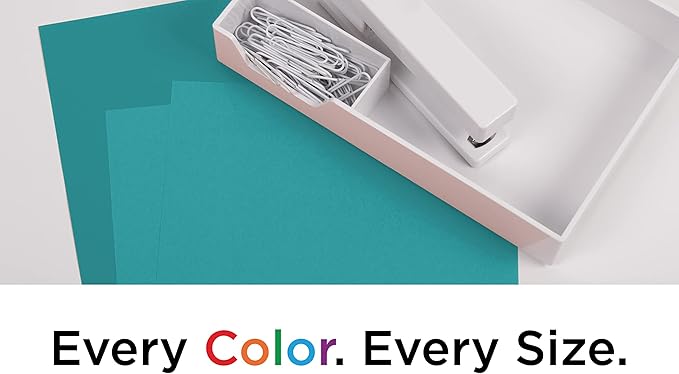 JAM PAPER Colored 24lb Paper - 90 gsm - 8.5 x 11 - Blue Recycled - 50 Sheets/Pack