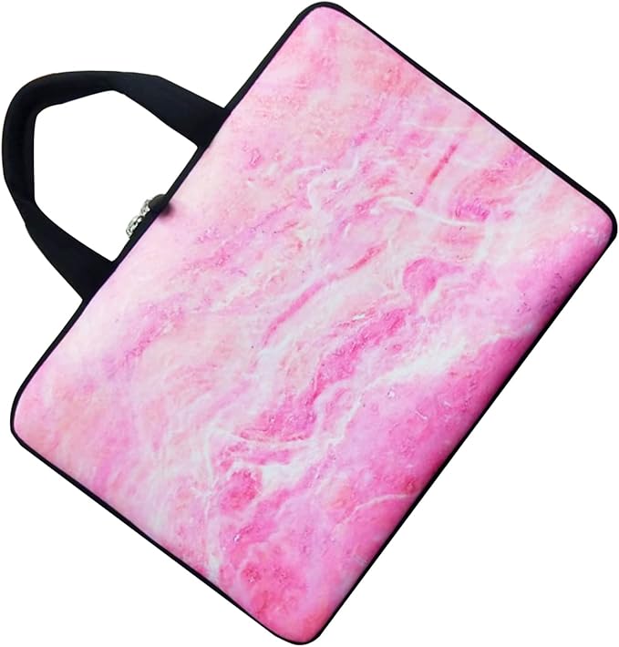 11 11.6 12 12.5 inch Laptop Carrying Bag Chromebook Case Notebook for Apple MacBook Air Samsung HP DELL Lenovo Asus (Pink Marble2)