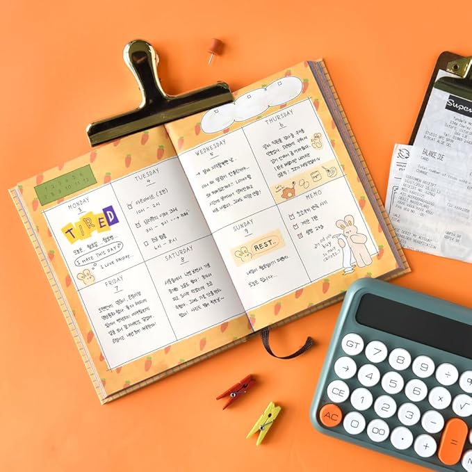 Monolike Hardcover Unmatched Friends Diary, 03. Purple - Academic Planner Weekly & Monthly Planner