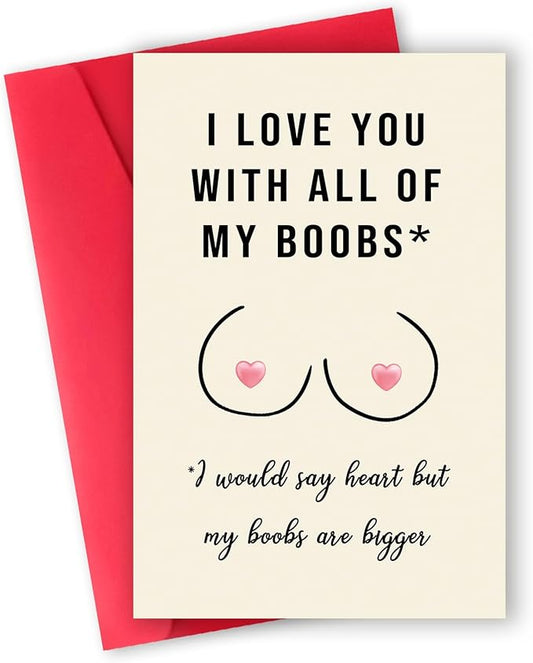 Valentines Day Gifts for Him, Funny Valentines Day Card for Husband Boyfriend, Naughty Valentine's Day Card Gifts for Fiance, Happy Anniversary Card Gifts for Men
