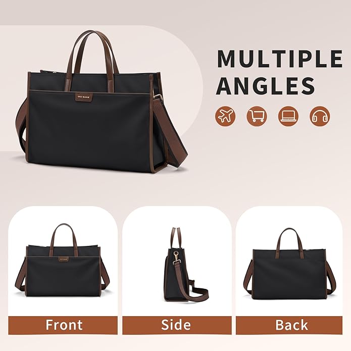 Laptop Tote Bag for Women Laptop Messenger Shoulder Bags for Women Business Office Work Bag Briefcase