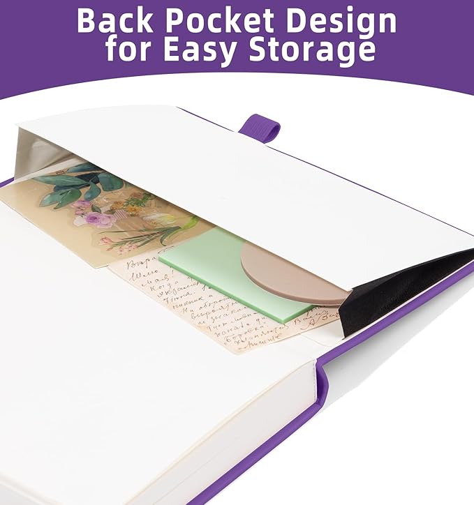 Lined Journal Notebook 365 Pages, A5 Leather Journals for Writing Women & Men, Hardcover Notebook with 100GSM Thick Paper, Daily Journal Notebook for Travel, Work, School, Note Taking, College Ruled