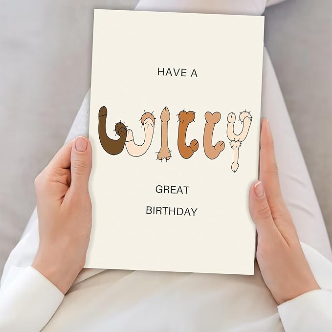 Funny Birthday Card for Women Men,Rude Birthday Gifts Card for Wife Girlfriend, Humourous Birthday Greeting Card for Female Friends