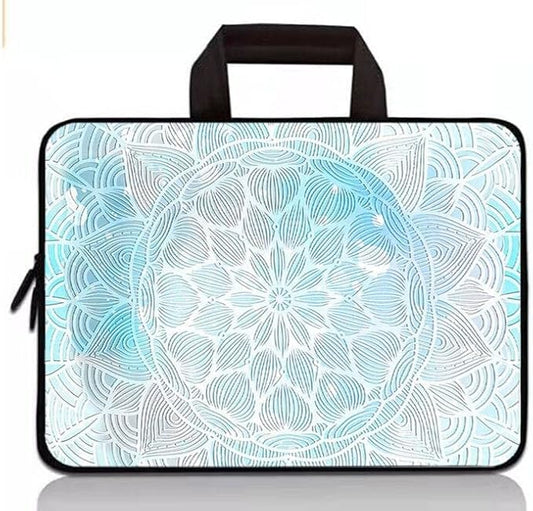 11 11.6 12 12.1 12.5 inch Laptop Carrying Bag Chromebook Case Notebook Ultrabook Bag Tablet Cover Neoprene Sleeve for Apple MacBook Air Samsung Google Acer HP DELL Lenovo Asus (Blue Mandala)