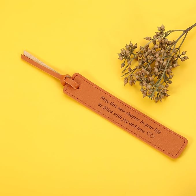 Leather Bookmark 3 Year Anniversary Wedding Gifts for Women Men for Him Her 3rd Anniversary Gifts for Husband Wife, 3rd Anniversary Gifts Birthday Christmas Gifts, Leather Gifts for Women Men