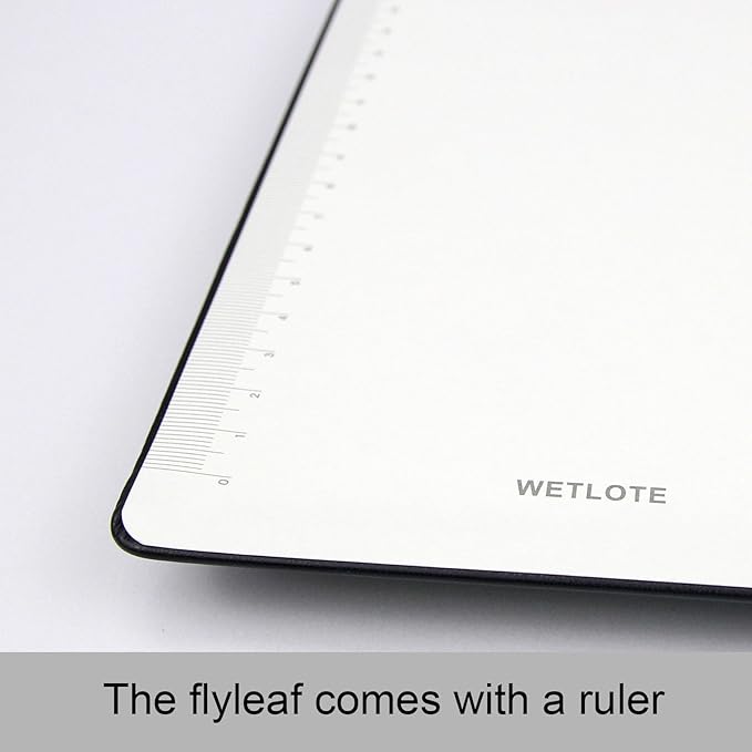 A5 Hard Cover Notebook with Pen Holder, Gold Edges & 180° Lay Flat - Large 5x8.25 Lined, Bookmark, Gift Box - Durable Journal for Office, Study, Travel - Writers, Students (Light Purple)