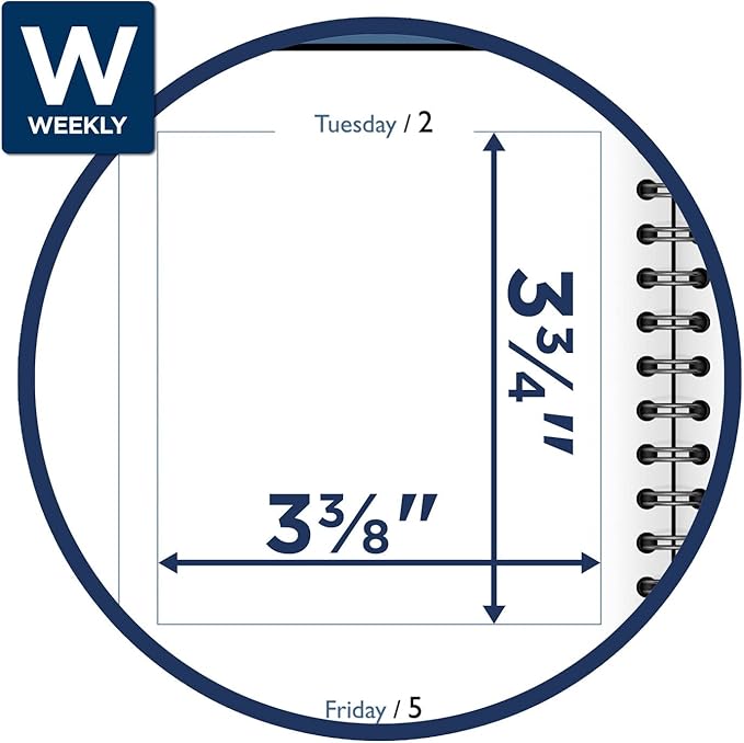 AT-A-GLANCE 2024 Weekly & Monthly Planner, 8" x 11", Large, QuickNotes, Black (7603520524)