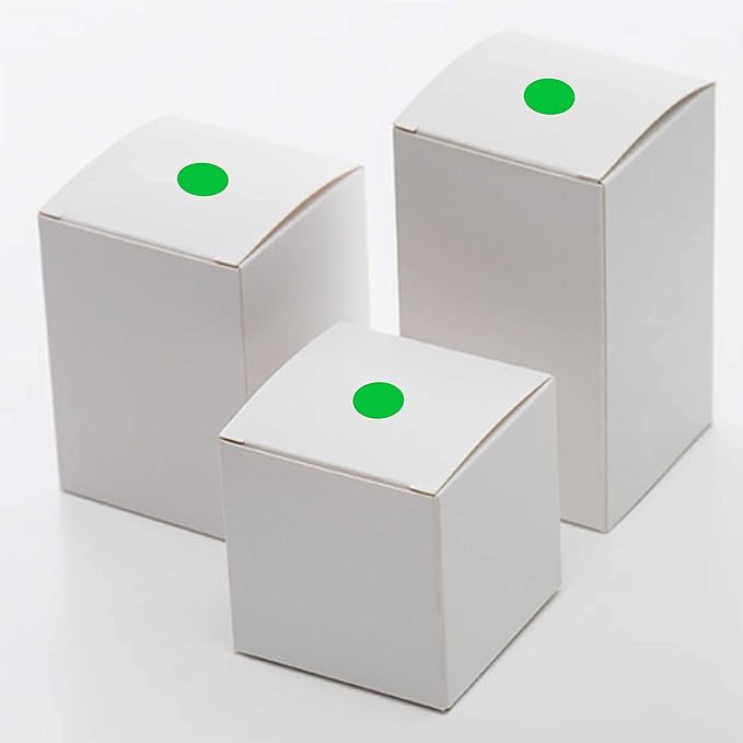 PARLAIM 0.75" Round Color Coding Circle Dot Labels in Roll, 1000 Stickers, 3/4 inch for Garage Sale, Green