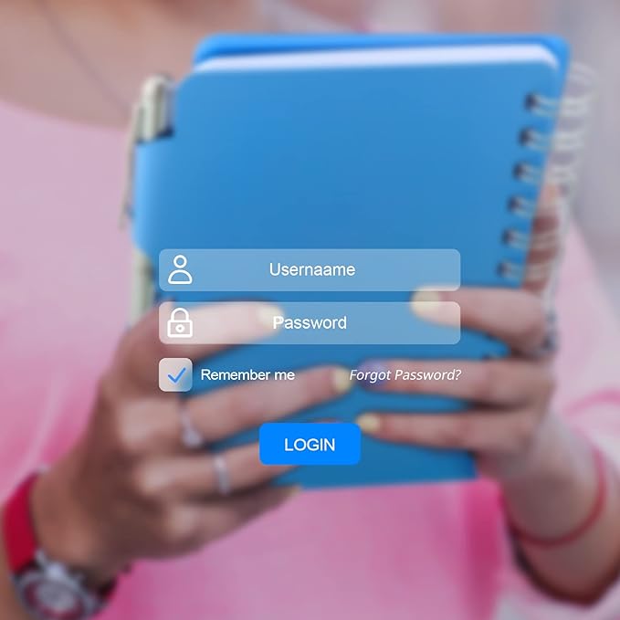 Zonon 2 Pcs Mini Password Book with Alphabetical Tabs Metal Password Keeper Book Portable Organizer Elegant Mandala Pattern Notebook with Pen, Spiral Bound for Information(Blue, Rose Red)