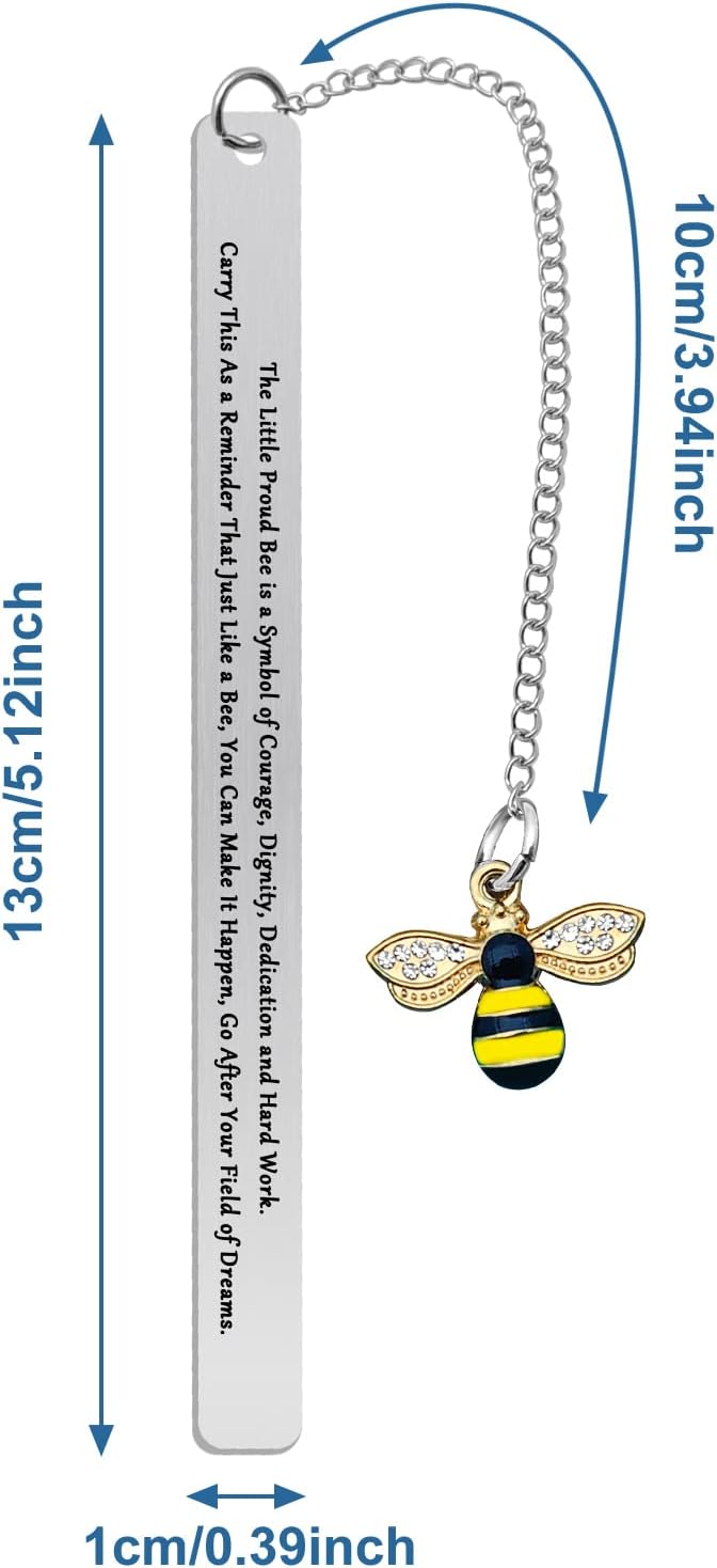 Bee Lover Gift for Women Men Bookmark for Book Lover Bookmark Gifts for Teacher Honey Bee Bookmarks Animal Lovers Gift Encouragement Bookmark for Women Bee Lover Appreciation Graduation Gift