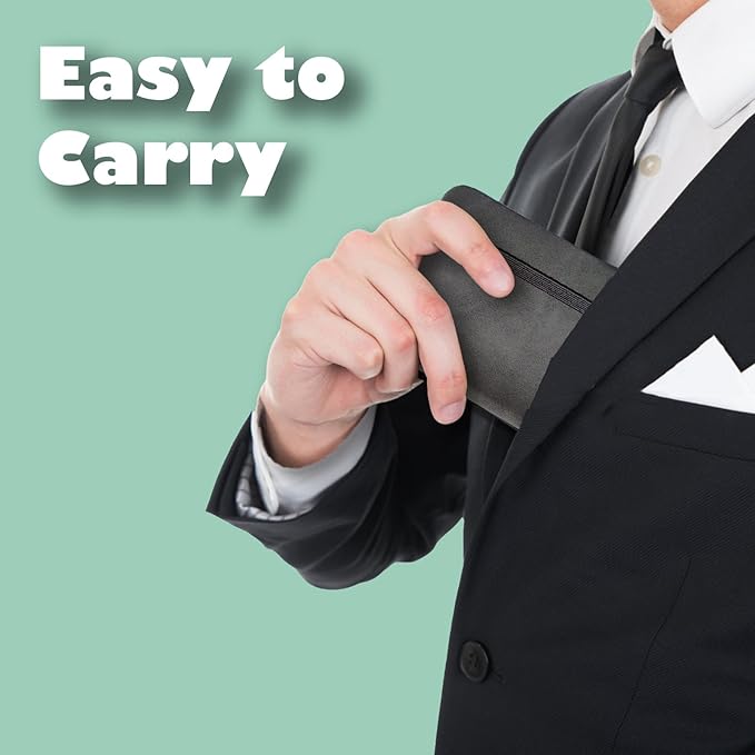 2 Pack Pocket Notebook Small Notebook, 3" x 4.4" Journal Notebook Hardcover with Thick Lined Paper, 200 Pages Leather Cover Mini Journal Notepad (Black)