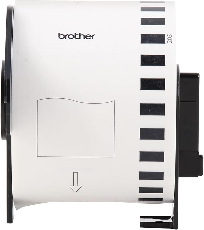 Brother Genuine, DK-220524PK Continuous Paper Label Roll, Cut-to-Length Label, 2.4” x 100 Feet, (24) Rolls Per Box, White (DK220524PK)