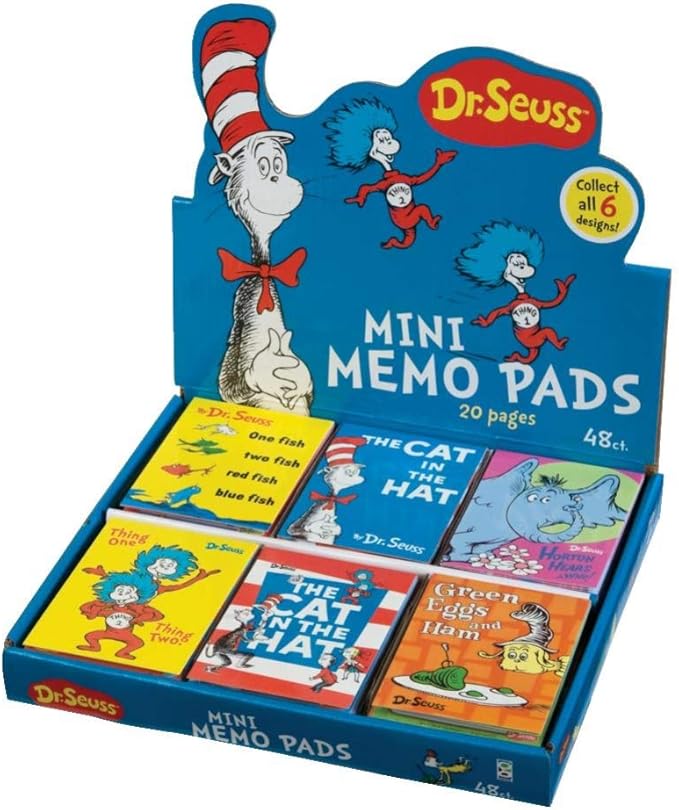 Raymond Geddes Dr Seuss Mini Memo Pad (Pack of 48)