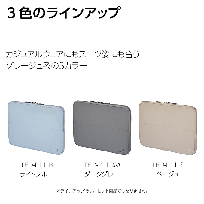 KOKUYO TFD-P11LB THIRD FIELD 13.3 inch PC Case Laptop Bag Light Blue