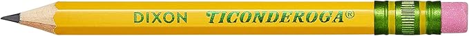 Ticonderoga Golf Pencils, #2 HB Soft, Pre-Sharpened, Yellow (13472) (Pack of 12, 864 Count Total)