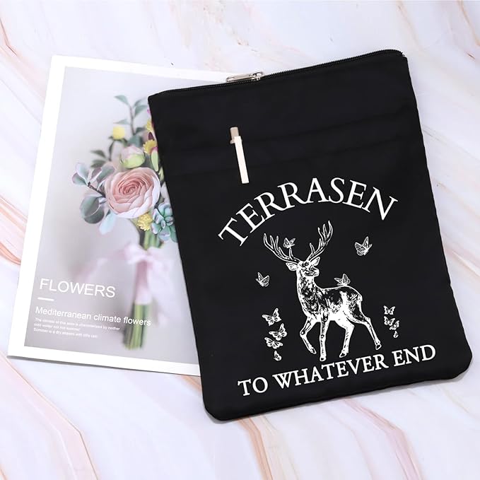 Novel Book Sleeve Novel Book Cover SJM Literature Gift Kingdom of Ash Gift Night Court Gift Terrasen Gift Bookish Gift (Terrasen Bblk)