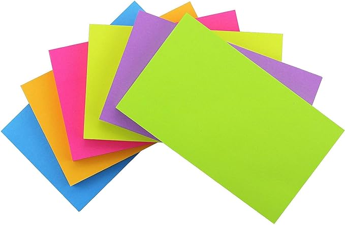 Early Buy Sticky Notes 6 Bright Color 6 Pads Self-Stick Notes 3 in x 5 in, 70 Sheets/Pad