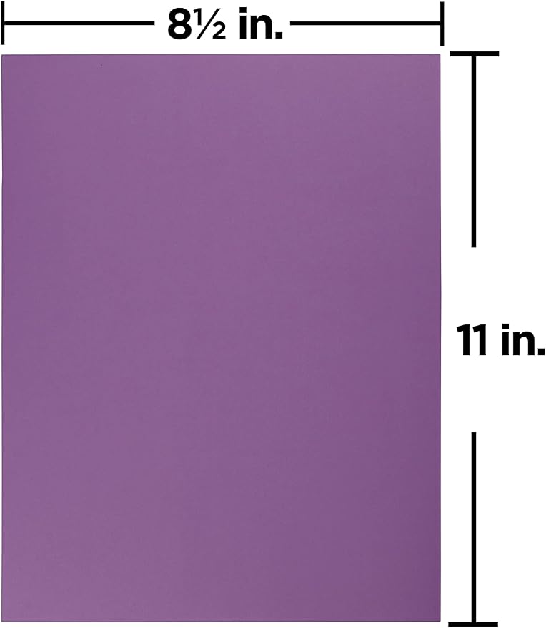 JAM PAPER Colored 24lb Paper - 90 gsm - 8.5 x 11 - Violet Recycled - 100 Sheets/pack