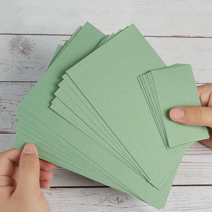 50 Sheets Blank Cardstock Paper 250 GSM Thick Heavy Cards Stock for DIY Art Projects, Card Making, Postcards, Greeting Cards, Birthday Party, Wedding Invitation (Sage-Green, 4x6 inches)