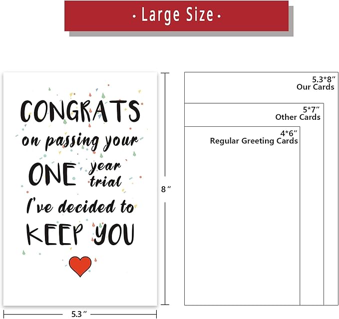 Ziwenhu 1 Year Anniversary for Boyfriend Gifts, Funny Anniversary Card for Boyfriend, Humorous One Year Anniversary Card for Girlfriend