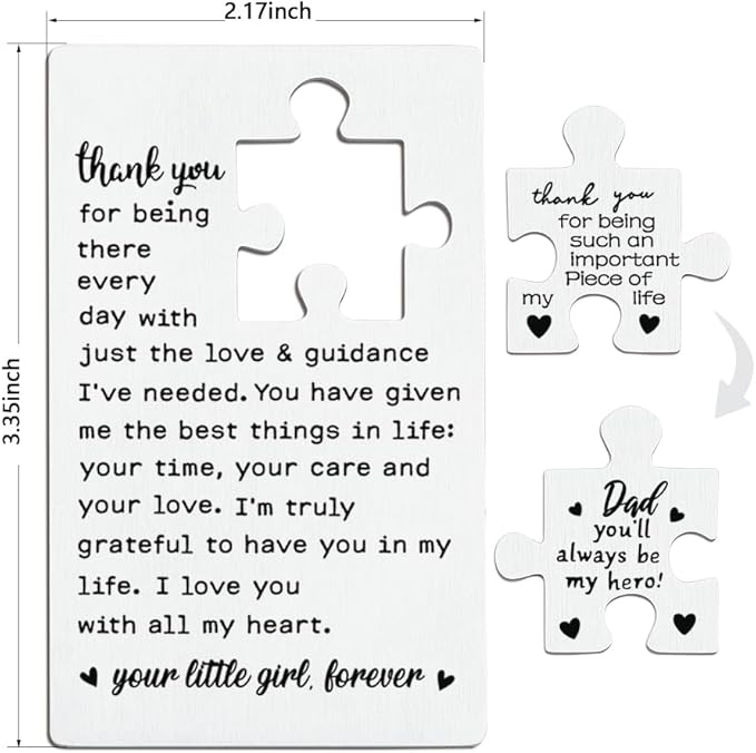 llxxeyopqdxz Thank You Dad Gifts from Daughter, Wallet Card Insertion, Dad Appreciation Gift, Christmas Gifts for Dad from Daughter, Happy Birthday Dad Gift Card, Thanksgiving Day Gift for Dad.