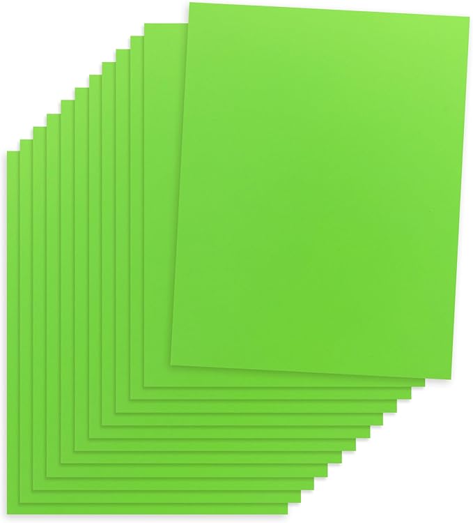 Hygloss Light Green Colored Paper - 24 lb, 89 GSM, Acid-Free, Fade-Resistant, 11x17-Inch Ledger Size Color Copy Paper, 90 Sheets