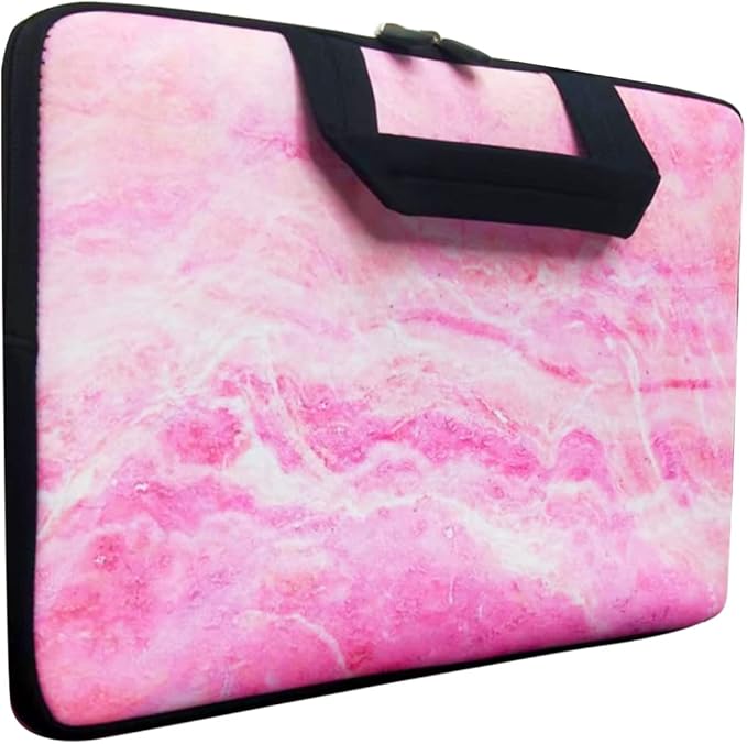 11 11.6 12 12.5 inch Laptop Carrying Bag Chromebook Case Notebook for Apple MacBook Air Samsung HP DELL Lenovo Asus (Pink Marble2)
