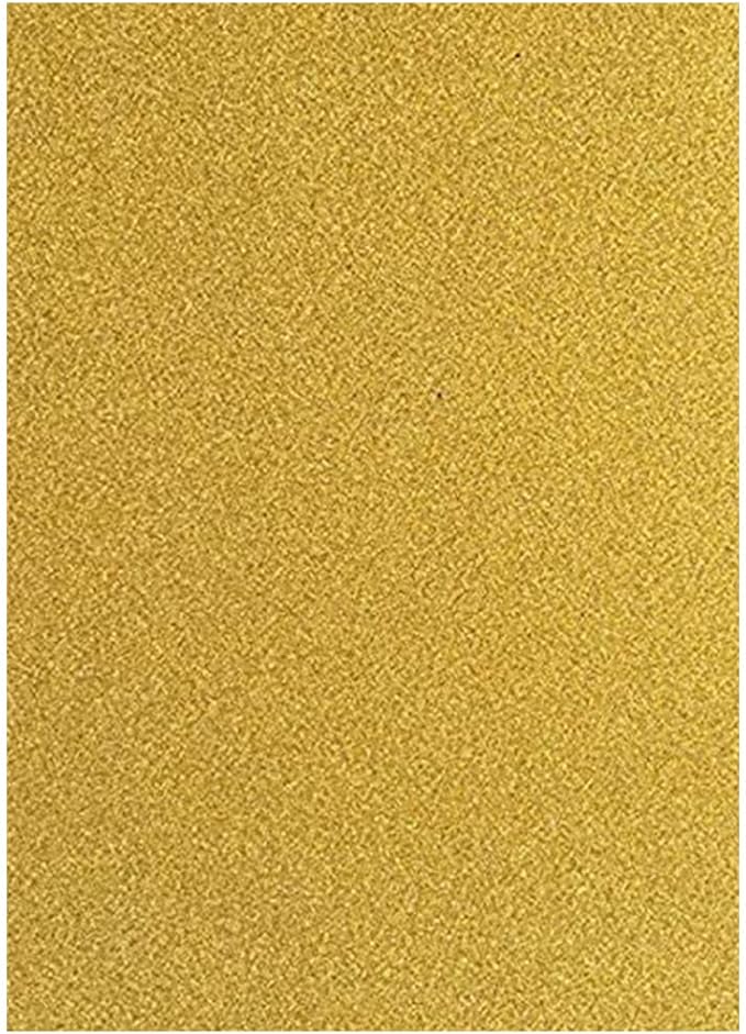 Baisunt 20 Sheets Gold Glitter Cardstock Paper for DIY Art Project, Scrapbook, Birthday Wedding Party Decoration 250GSM(8x12 In, Non Adhesive)
