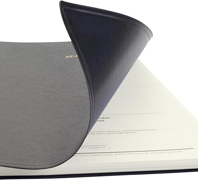 AT-A-GLANCE 2025 Planner, Monthly, 9" x 11", Large, Recycled, Black (70260G0525)