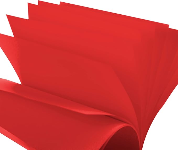 JAM PAPER Colored 24lb Paper - 90 gsm - 8.5 x 11 - Red Recycled - 100 Sheets/Pack