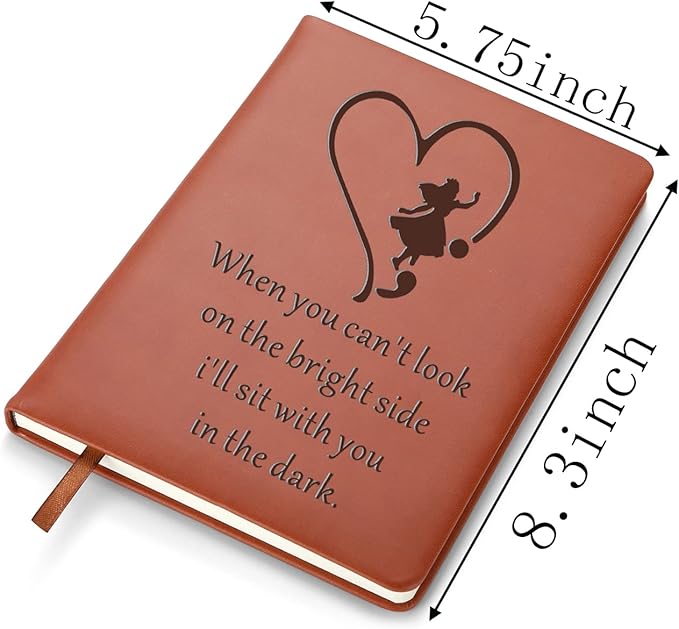 LBWCER Suicide Prevention Awareness Gift Suicide And Depression Awareness Notebook Mental Health Inspirational Gift Alice Semicolon Notebook (Alice semi-colon)