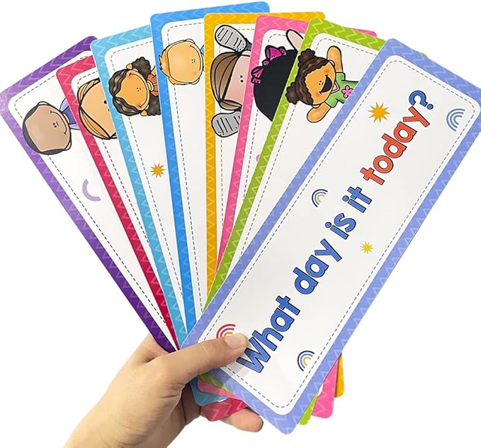 Lachilly 24 Pcs, 3 Themes Days of The Week/Seasonal/Months of The Year Flash Cards Subject Titles for Bulletin Board Headliners Classroom Decoration English Words