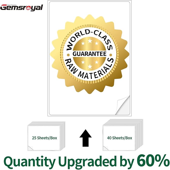 2 Inch Round Labels Printable White Matte,40 Sheets,12 Circle Stickers per Page,Round Sticker Paper for Laser/Inkjet Printers,2 inch Circle Stickers,Round Labels 2 Inch,US Letter Size