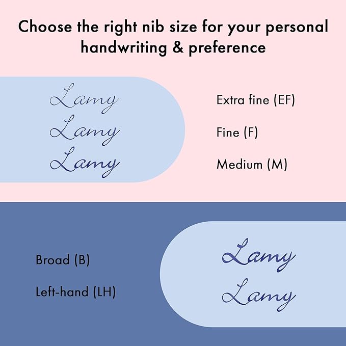 LAMY safari lightrose - Fountain Pen with ergonomic grip & polished steel nib in size EF - ideal for any Writing & Calligraphy - including LAMY T 10 blue cartridge - Right-Handed