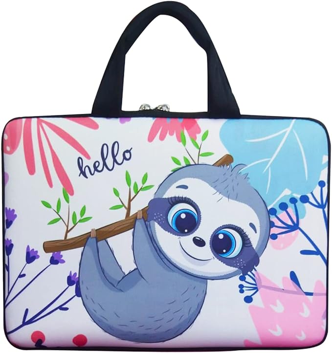 11 11.6 12 12.5 inch Laptop Carrying Bag Chromebook Case Notebook for Apple MacBook Air Samsung HP DELL Lenovo Asus (Sloth)