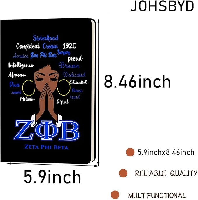 AKA Sorority Gift Leather Notebook for Women Girls Pink and Green Greek Sorority Journal Notebook Sisterhood Graduation Gift (4)