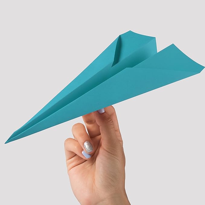 JAM PAPER Colored 24lb Paper - 90 gsm - 8.5 x 11 - Blue Recycled - 50 Sheets/Pack