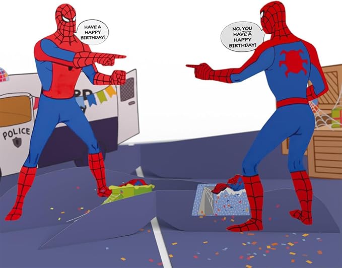 Lovepop Pop-Up Marvel Card - Birthday 3D Spiderman Greeting Card for Boys, Men, Son - Spidey Sense - 5" x 7" - Blank Note Card & Envelope Included