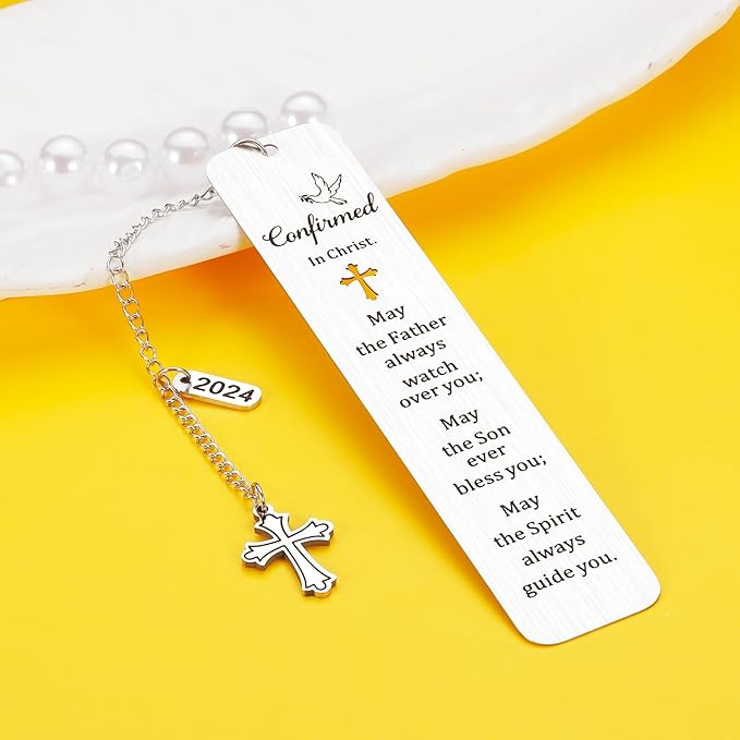 Confirmation Gifts for Teenage Girls Boys First Communion Gifts Confirmation Bookmark Gifts for Girls Boys Christian Religious Baptism Catholic Gifts for Son Daughter Graduation 2024 Birthday Gifts