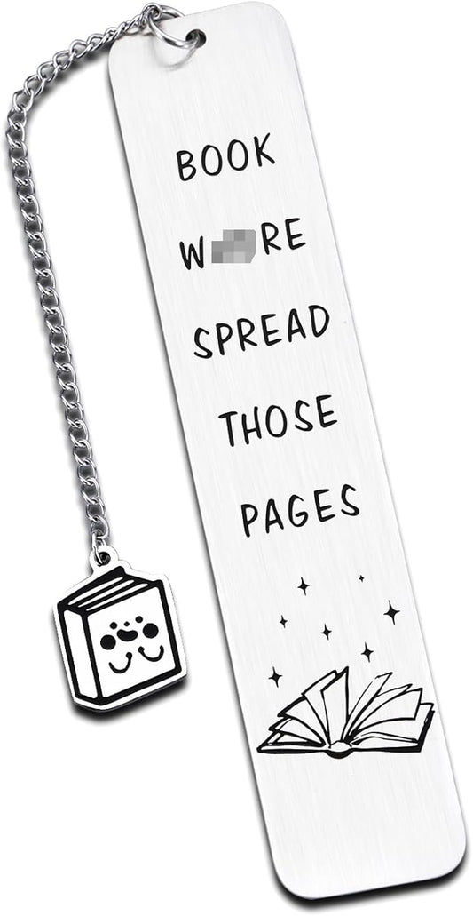 Funny Spicy Bookmark for Women Adult Female Friends Book Reader Romance Dark Novel Lovers Gifts Sister Valentines Day Birthday Gift Idea Book Club Present Funny Christmas Stocking Stuffers for Women